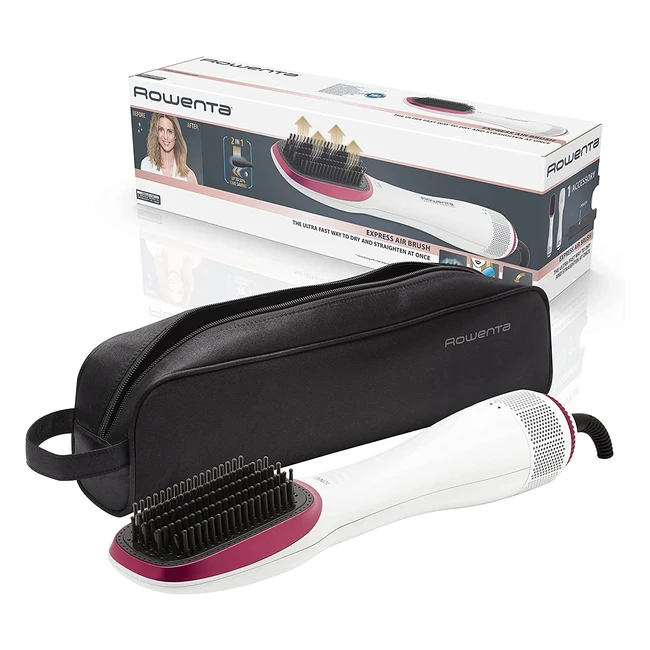 Rowenta CF6220 Wonder Air Brush - Spazzola lisciante biancorosa 12x10x405cm