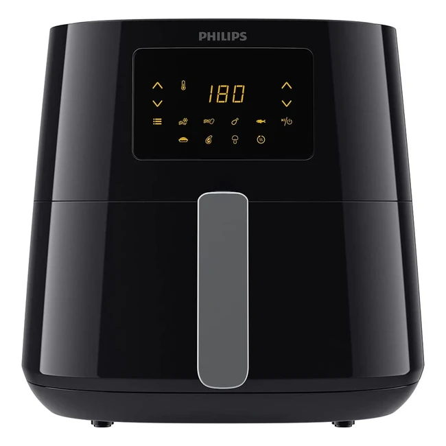 Philips Essential Airfryer XL - Rapid Air Technology, 7 Cook Presets, NutriU App, Black