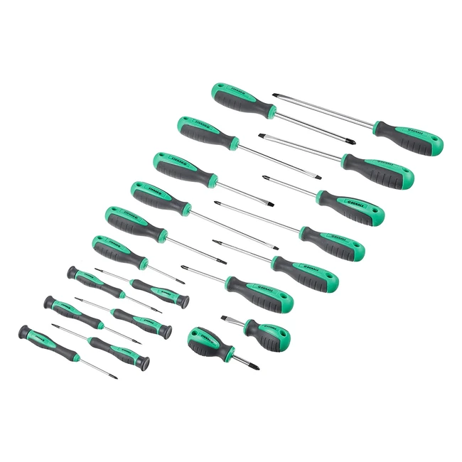 Lot de 20 Tournevis Plats, Cruciformes et Torx de Marque Amazon - Référence Denali