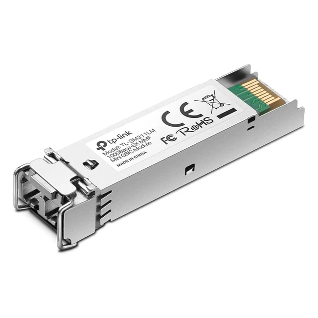 Module fibre mini GBIC SFP multimode LC gris TP-Link TL-SM311LM - Compatible avec T3700G-28TQ, TL-SG5412F, TL-SG5428, TL-SG3210, TL-SG3216, TL-SG3424, TL-SG3424P, TL-SL3428, TL-SL3452, TL-SG2210P, TL-SG2216, TL-SG2424, TL-SG2424P, TL-SG2452, TL-SL2210, TL