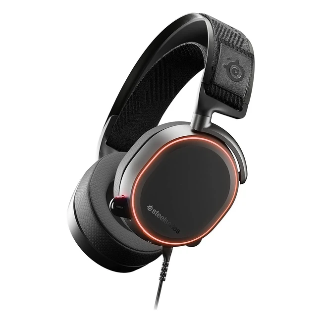SteelSeries Arctis Pro Gaming Headset - High-Res Speakers, DTS Headphone X v2.0 Surround, #1 Gaming Audio