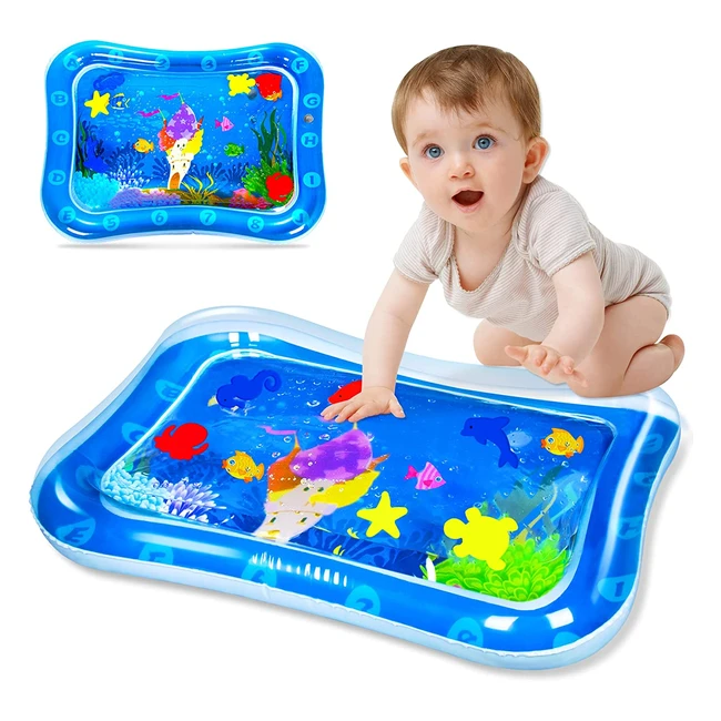 hahagift Baby Sensory Toys 03612 Months - Water Tummy Time Mat for Newborns & Infants - Christmas Gift