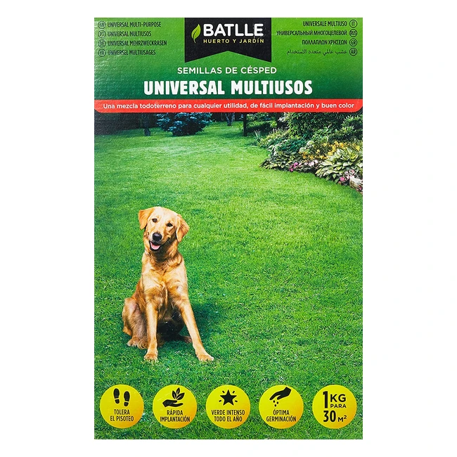 Csped Universal Multiusos para Jardines - Rpido Crecimiento y Fcil Implant