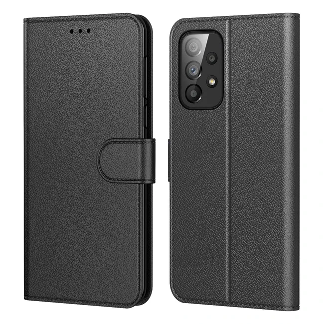 Coque Samsung Galaxy A53 5G - Étui en cuir premium avec protection anti-chocs et emplacements pour cartes