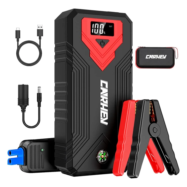 Carhev 3000A Jump Starter Power Pack - Start Up to 80L Gas and 80L Diesel Engine