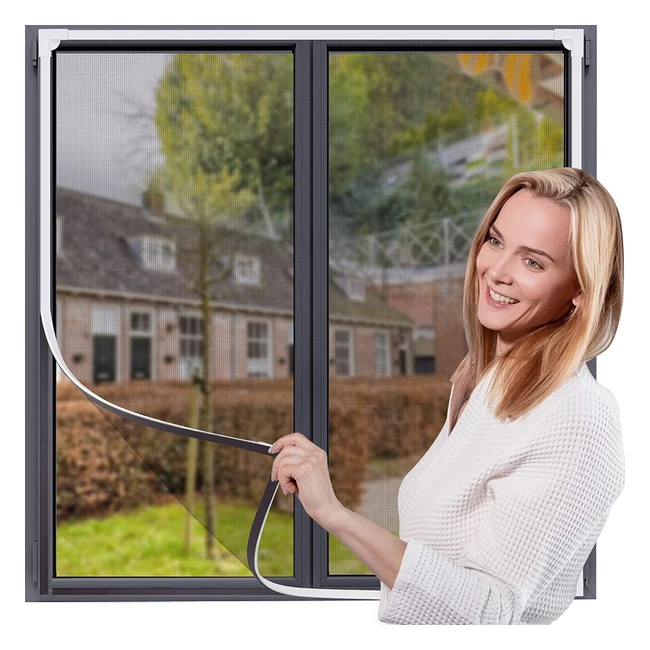 Magnetic Window Screen - Prevents Insects Easy Installation - Max Size 60x80cm