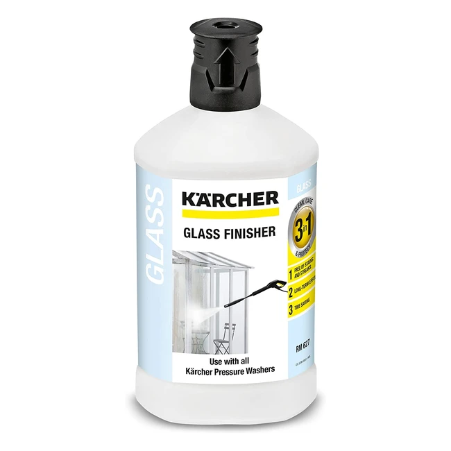 Karcher 62954740 3in1 Glass Cleaner - Keep Your Windows Streak-Free