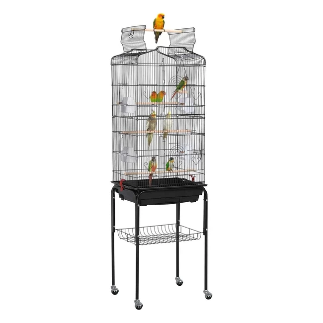 Jaula para pájaros Yaheetech - 46 x 355 x 162 cm - Puertas compuestas y diseño seguro