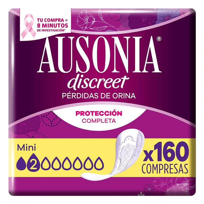 Ausonia Discreet Compresas Incontinencia Mujer Mini 160 Unidades - Proteccin C