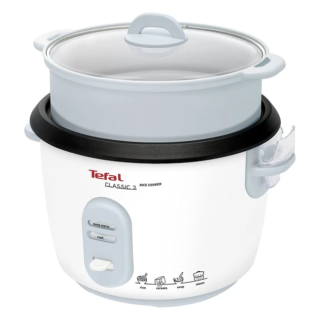 Tefal RK1011 Reiskocher - 10 Tassen Kapazität, 5L, automatische Warmhaltefunktion, Dampfkorb inklusive