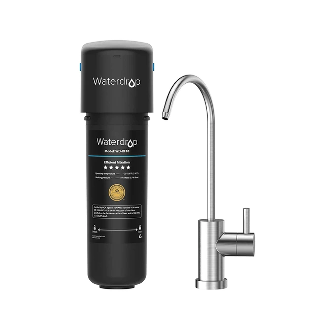 Waterdrop 10UB: filtro acqua sottolavello con rubinetto dedicato, certificato NSF/ANSI 42, riduzione cloro e impurità