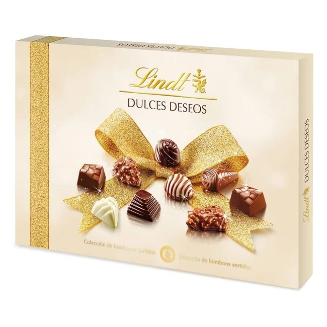 Caja de Bombones Surtidos Lindt 345g - Chocolate con Leche, Pralines y Chocolate Suizo