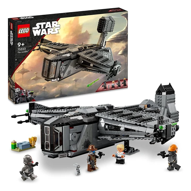 Lego 75323 Star Wars The Justifier: astronave costruibile con minifigure Cad Bane e droide Todo 360