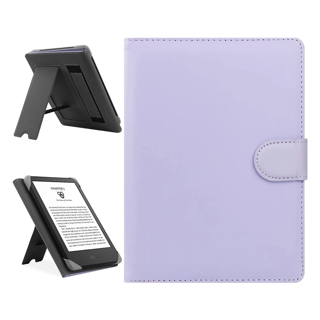 Funda Universal Hoyixi para Kindle Paperwhite, Kobo Clara HD y otros lectores electrónicos - Protección de Cuero PU y Microfibra Suave