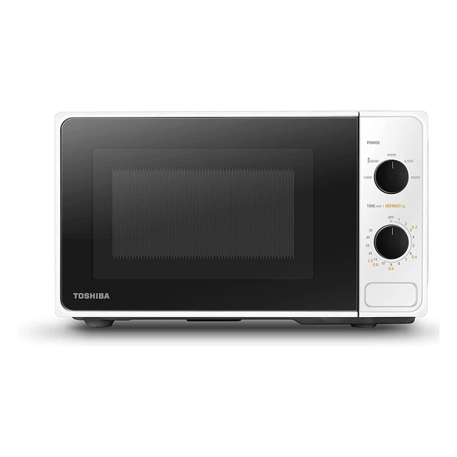 Forno a microonde Toshiba MM2MM20PFWH - 20L, 800W, 5 livelli di potenza, facile sbrinamento