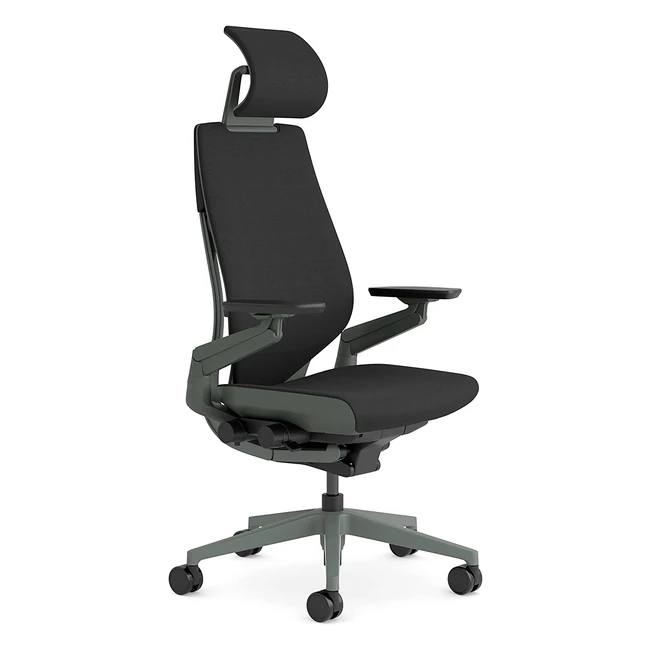 Chaise de bureau et de jeu ergonomique Steelcase Gesture - Réglable en hauteur avec support lombaire et accoudoirs ajustables - Confortable et résistante