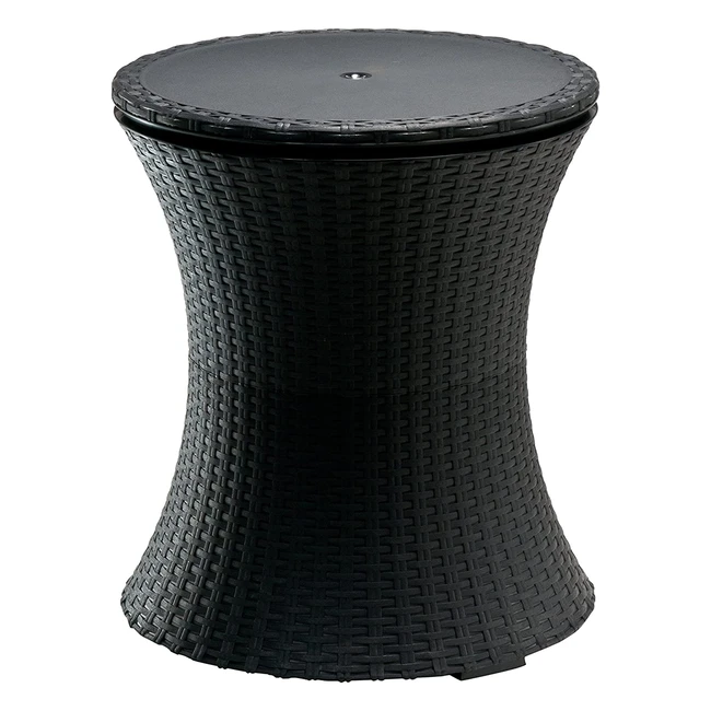 Keter Pacific Cool Bar Anthrazit - Partytisch, Kaffeetisch und Kühler in einem