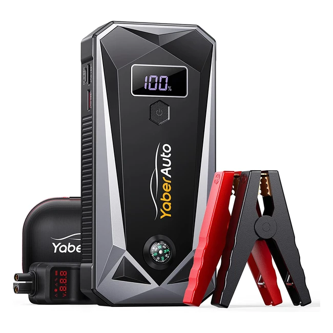 Avviatore Batteria Auto Yaberauto 2500A 21800mAh - Booster Avviamento Profession