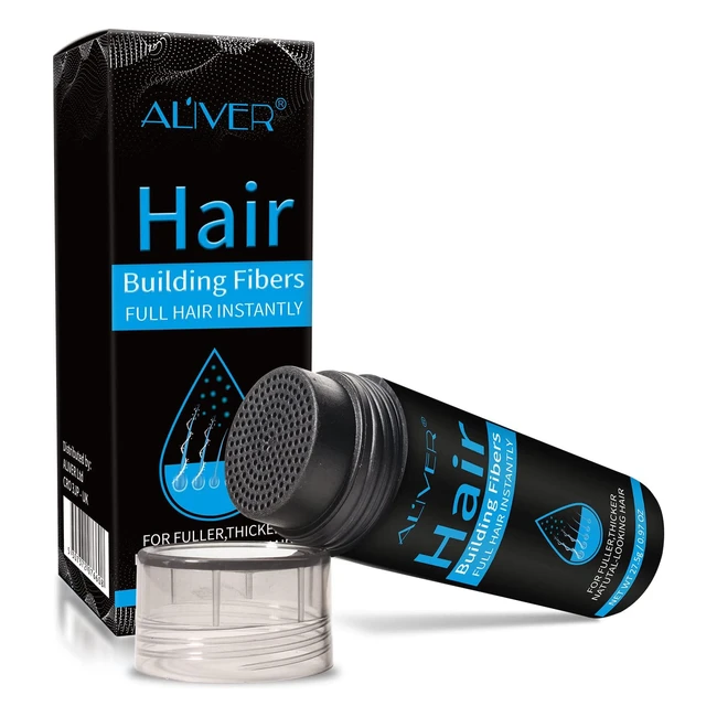 Fibres capillaires densifiantes à la kératine pour cheveux plus épais et naturels - Hair Building Fibres marron foncé