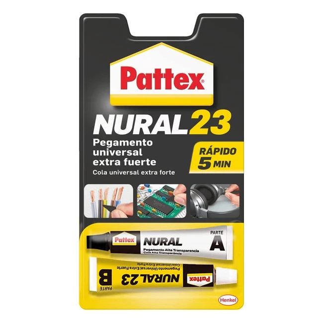 Pattex Nural 23 - Pegamento Universal Extra Fuerte para Mltiples Materiales - 