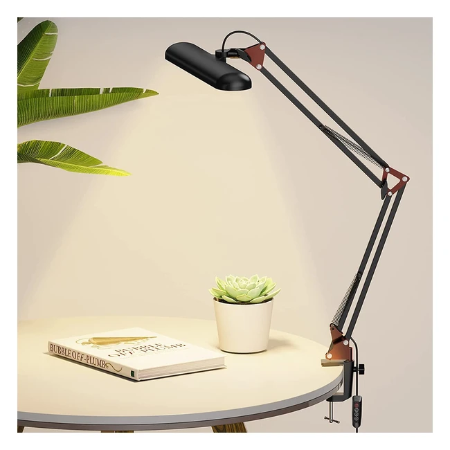 Skyleo LED Desk Lamp - Swing Arm 3 Light Modes x 10 Brightness Levels Eyecarin