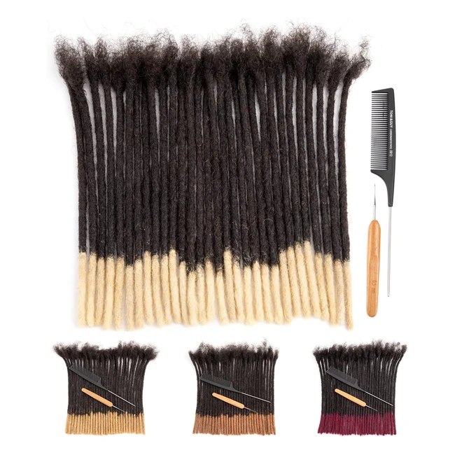 Extensions de cheveux humains dreadlocks 8 pouces Afro Kinky - Originea T1B613