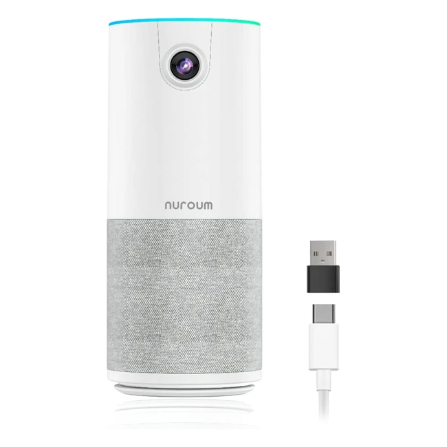 Webcam Nuroum C10 avec micro et haut-parleur - Full HD 1080p, grand angle de 90°, réduction de bruit AI - Plug&Play pour Windows/Mac