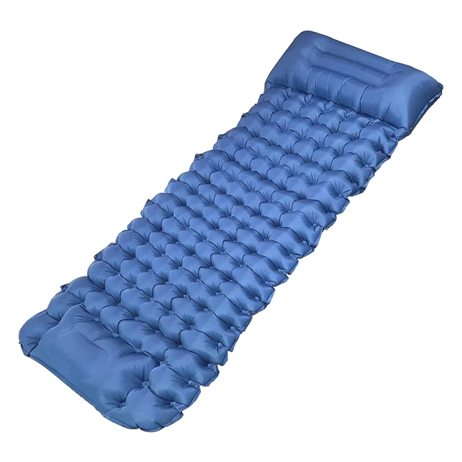 Matelas de camping gonflable Bluever lger et confortable - 10 cm dpaisseur 