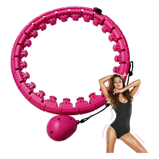 Adjustable Weighted Hula Hoop for Fitness and Weight Loss - Liwiner Autospinning