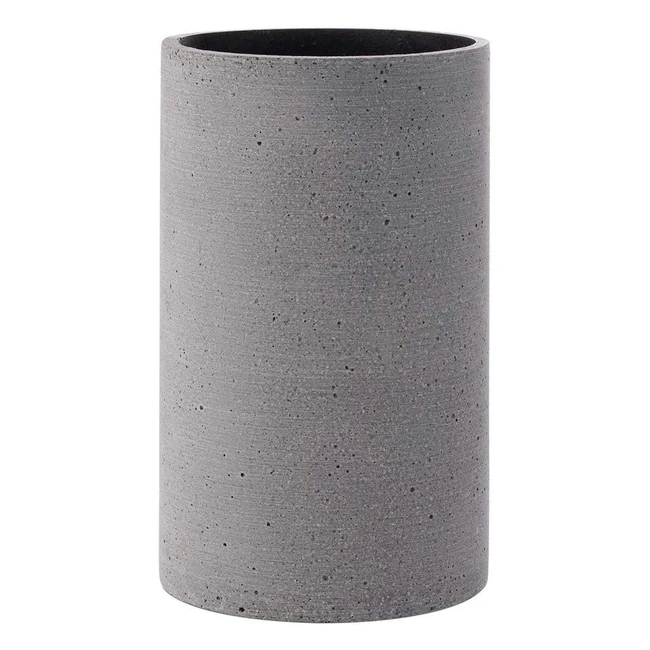 Vaso Blomus Coluna in cemento grigio scuro - H20cm D12cm - Design moderno e resi