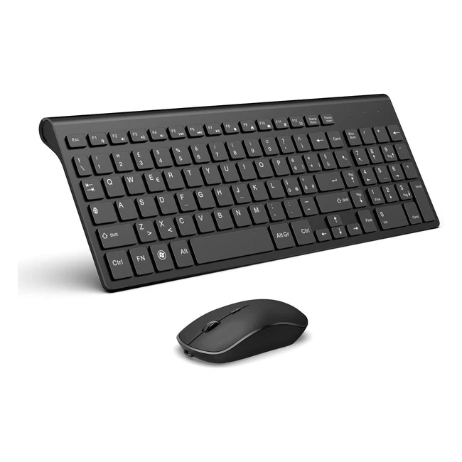 Tastiera e Mouse Wireless Ricaricabile Joyaccess - Ergonomici e Silenziosi - Lay