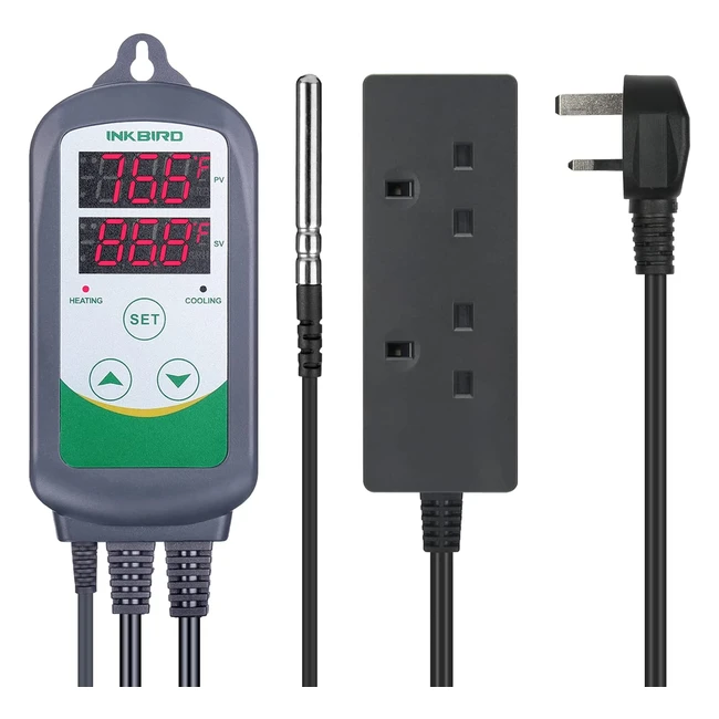 Inkbird ITC308 Digital Temperature Controller for Homebrewing and Reptile Vivari