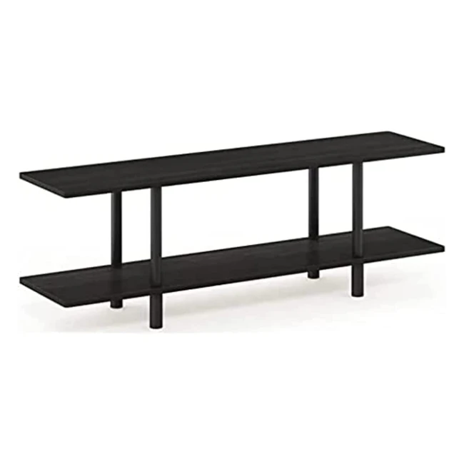 Furinno Toolless Shelves - Modern Design, Holds 40lbs, Espresso/Black