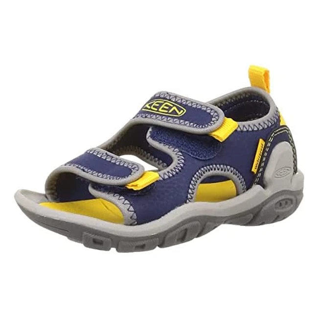 Keen Kinder Sandalen Knotch Creek OT, Blau/Gelb, Größe 39, Verstellbare Riemen, Wasserabweisend