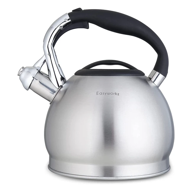 Easyworkz Whistling Stovetop Tea Kettle - Food Grade Stainless Steel - 23L - Lou