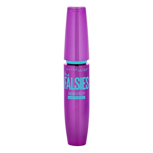 Máscara de pestañas waterproof Maybelline The Falsies 1.82ml - Volumen intenso y duradero