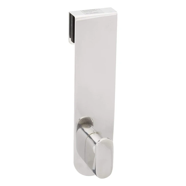 Gancio Blomus Areo in Acciaio Inox Lucido per Pareti Doccia in Vetro