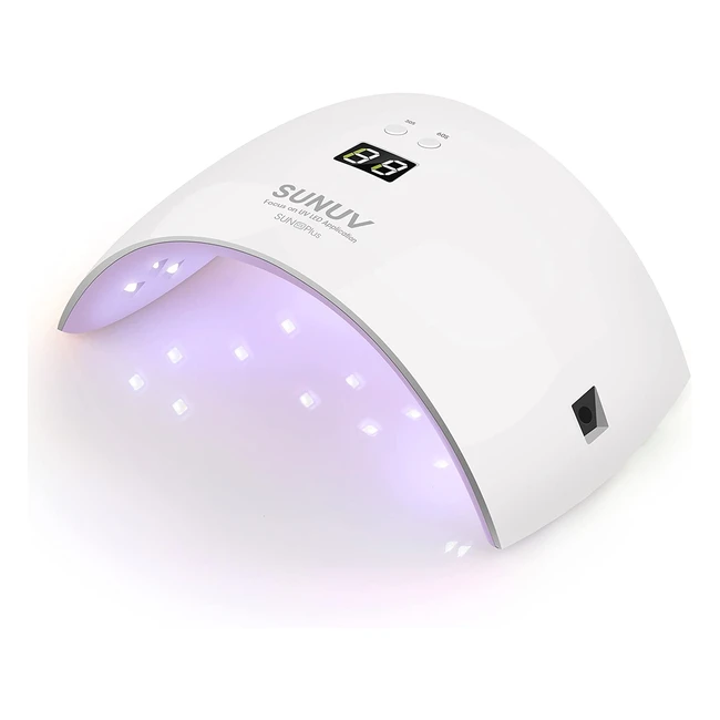 SunUV 36W UV LED Gel Nail Lamp with Sensor & LCD Screen - Fast Drying & Multifunctional