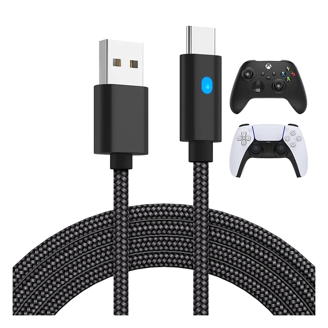 FastSnail USB-C Cable 3m for PS5 Xbox Nintendo Switch - Fast Charging  Data T