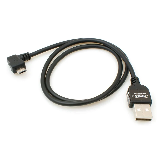Câble Micro USB 2.0 avec adaptateur coudé à 90° pour données et chargement - 50cm