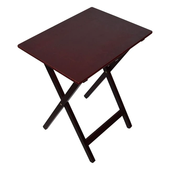 Home Discount Folding Wooden TV Table Mahogany - Portable, Durable, and Convenient