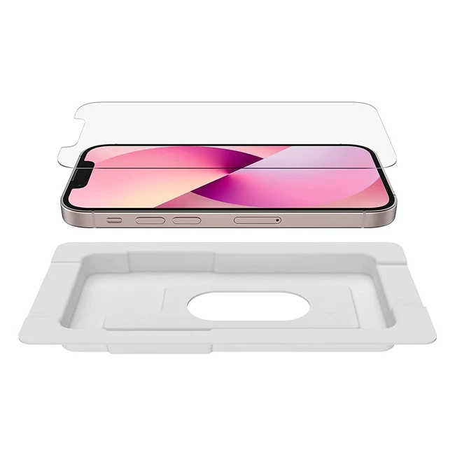 Protection d'écran Belkin TemperedGlass pour iPhone 13 Mini - Pose facile et sans bulle d'air