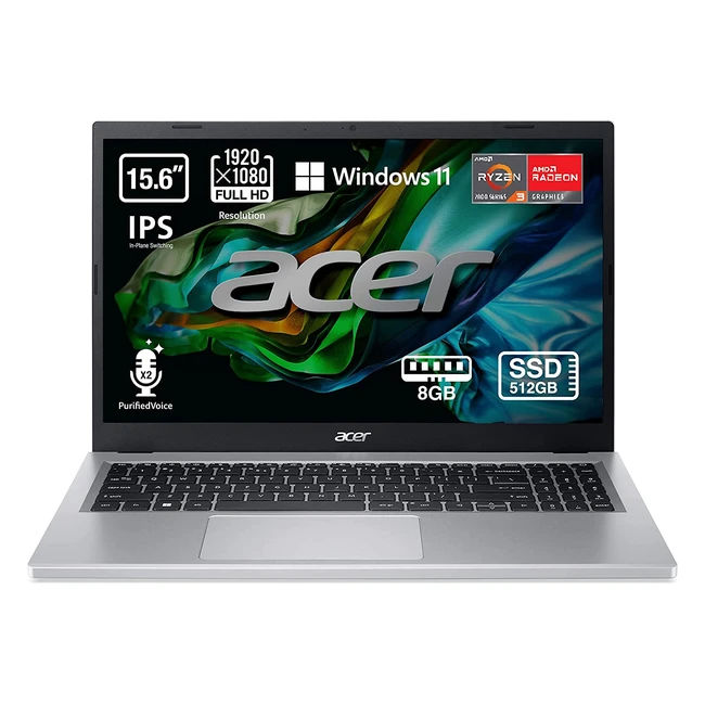 Ordenador porttil Acer Aspire 3 A31556 - Intel Core i31005G1 8GB RAM 512GB S