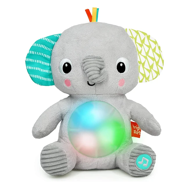 Bright Starts Hugabye Baby Elephant - Dual-Mode Soft Toy Soother #NewbornUp