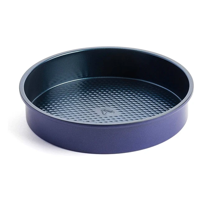 Moule à gâteaux antiadhésif Blue Diamond avec infusion de diamant - 23 cm