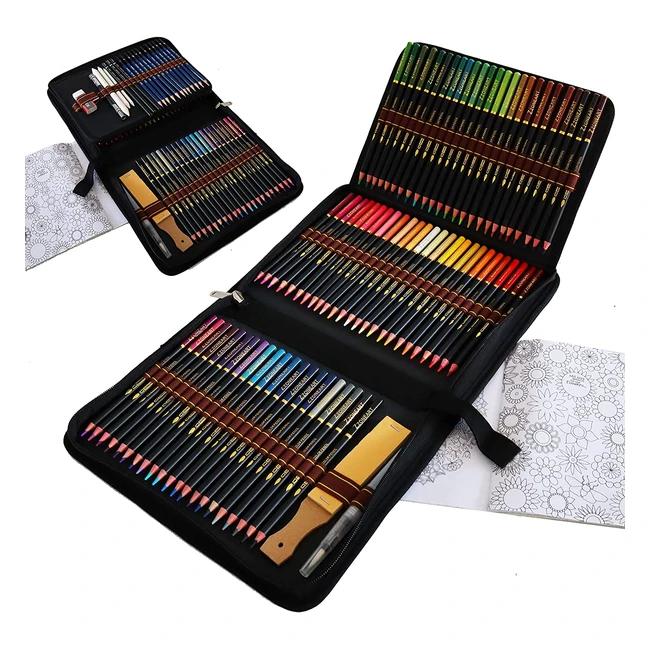 Matite Acquarellabili Professionali Set da 96 Pezzi - Colori Ricchi e Chiari per Artisti Adulti e Bambini