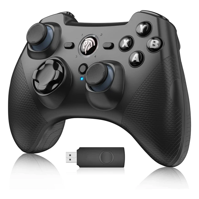 Joystick Wireless PC EasySMX - Doppie Vibrazioni Feedback e Alta Sensibilit - 