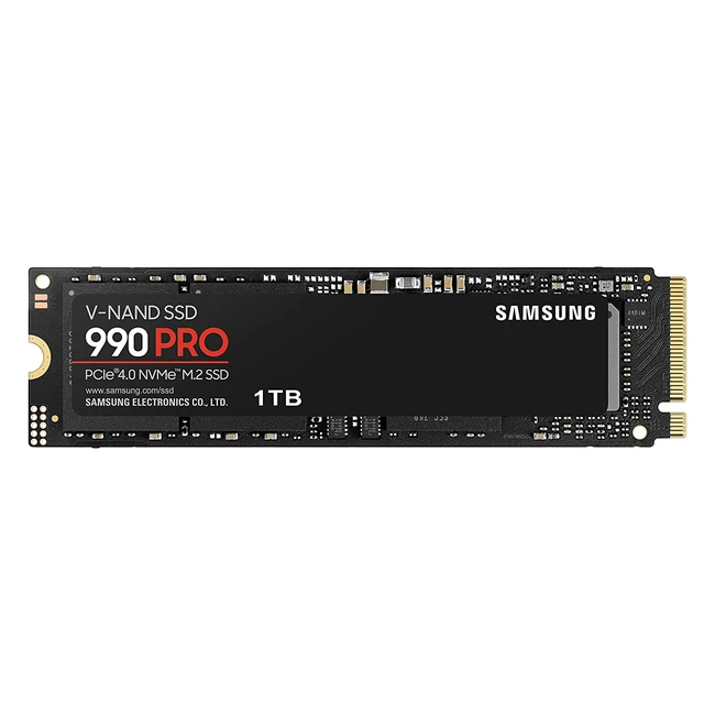 Samsung 990 Pro M2 NVMe SSD 1TB PCIe 40 - High Speed for Gaming  Video Editing