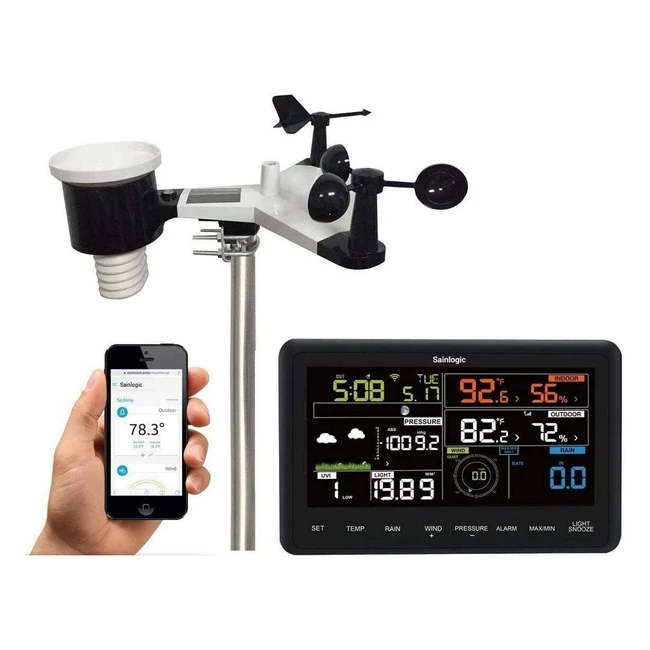 Estación Meteorológica WLAN Profesional con Sensor Exterior - Sainlogic