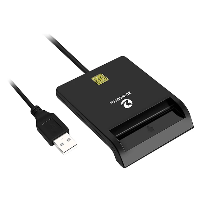 Lector DNI Zoweetek - Compatible con todas las tarjetas de identidad - USB